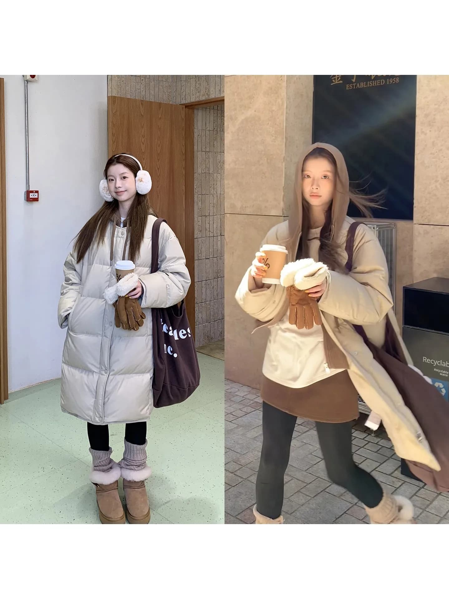 Piumino da donna Red Celebrity Studio 2025 Nuovo Invernale con Cappuccio Lunghezza Media 90% Piumino d'Anatra Bianco Molto Attraente Capospalla Invernale