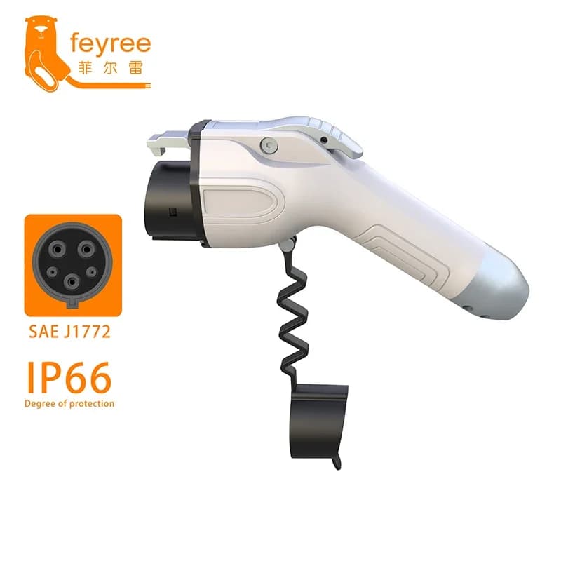 Feyree Type1 Charger Plug 16A 3.5KW 32A 7KW 1Phase SAE J1772 Connector for Electric Car Charger EV Charger Charging Station