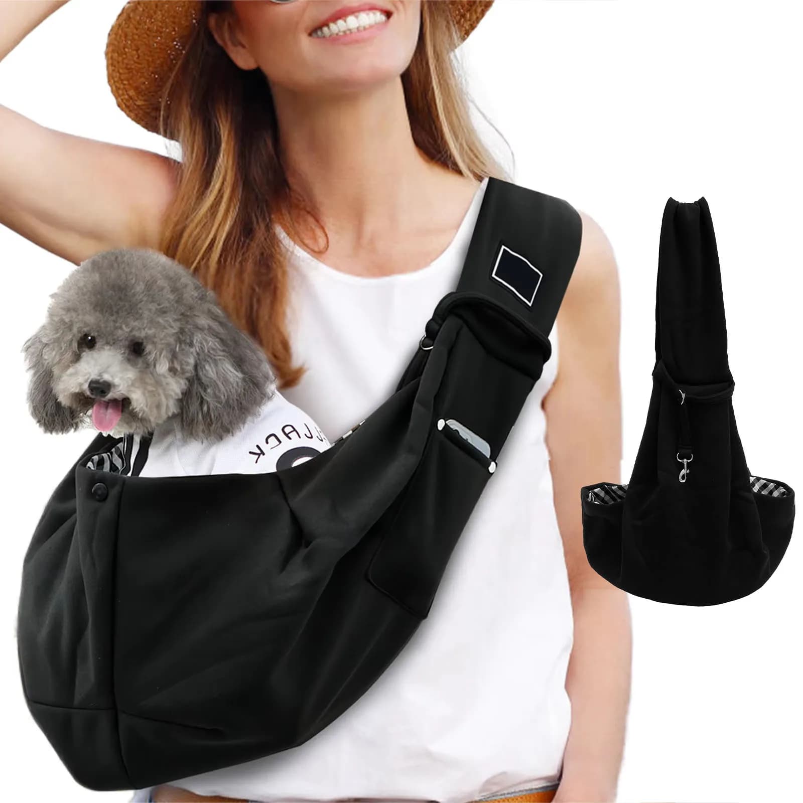 Dog Carrier Bag Pet Sling Shoulder Bag Comfortable Portable Travel Crossbody Outdoor Cat Puppy Small Dogs Carrying Supplies