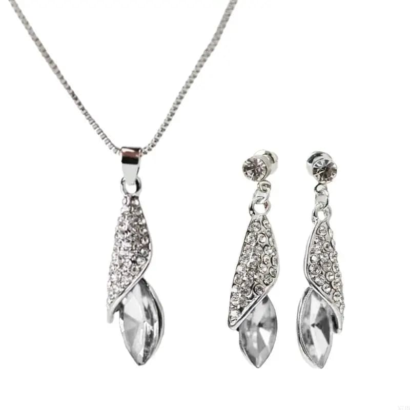 Fashion Asymmetrical Jewelry Set Charm Necklace and Earrings Alloy Texture