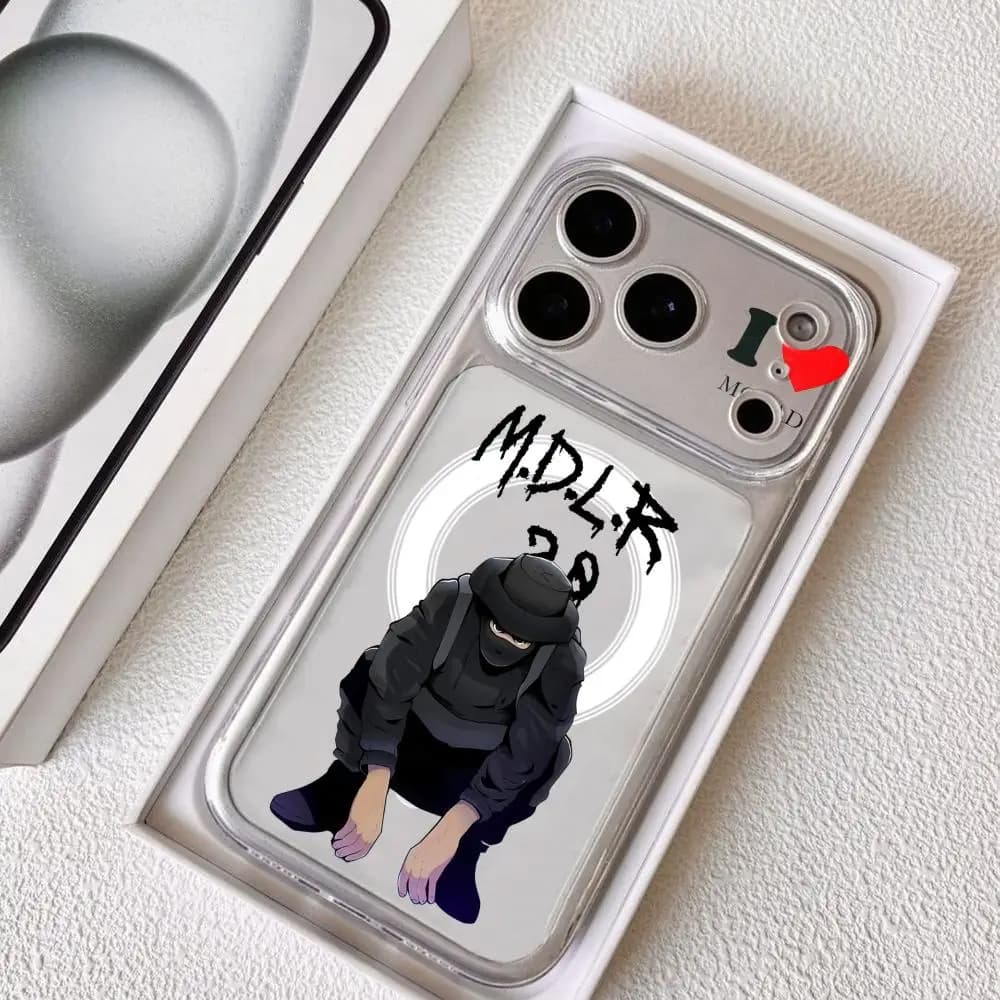 M-Morad MDLR Morad04 phone case for iPhone 17 16 15 14 13 12 11 Pro Max Plus transparent magnetic anti-scratch shockproof