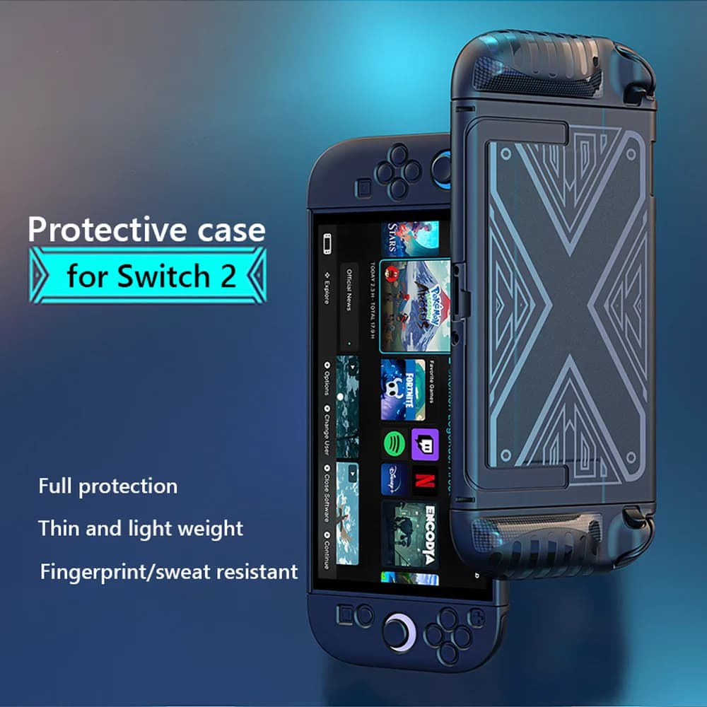 Custodia Protettiva in TPU con Impugnatura per Nintendo Switch 2 (NS2) 2025 e Accessori - Cover Rigida