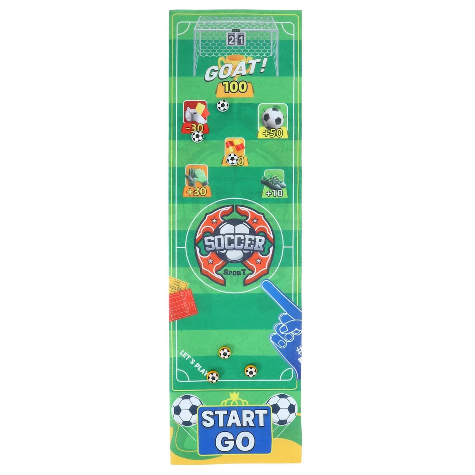 Set of 1 Children's Table Curling Game, Sporting Activity for Interior and Exterior, Fabric Materials, ABS and Iron, Safe Edges and Smooth