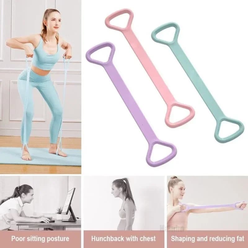 8 Digit Silicone Resistance Arm Rehabilitation Rehabilitation Equipment Portable Yoga and Pilates for Women Men
