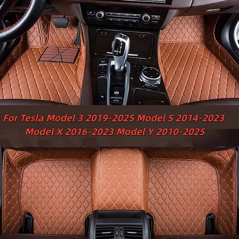Custom Car Mats for Tesla Model S 2014-2023, Model X 2016-2023, Model Y 2010-2025, Carpets for Model 3
