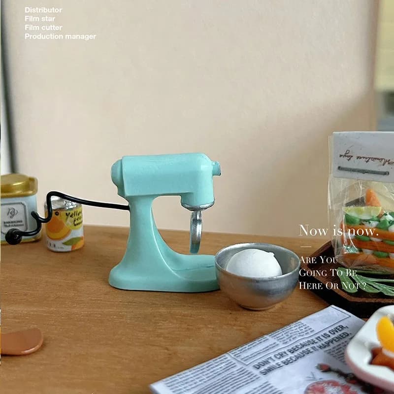 Modellino in scala 1:12, decorazione per cucina giocattolo, accessorio per casa delle bambole, mini frullatore realistico