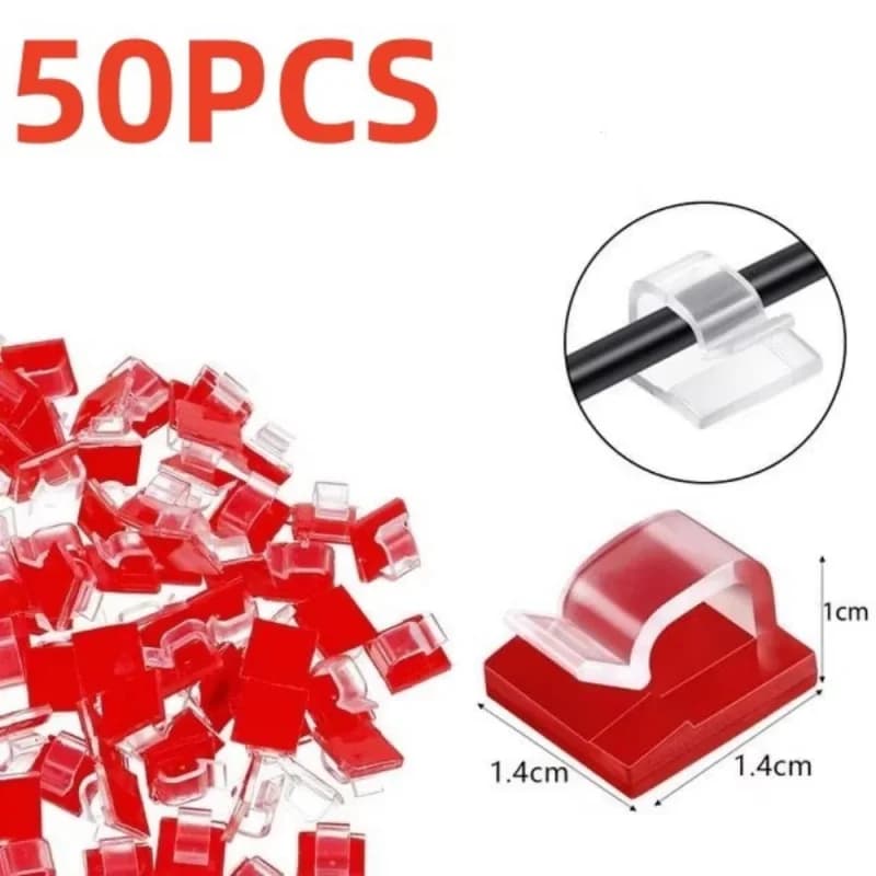 10/100PCS Organizzatore di cavi Pinze Gestione dei cavi Gestore dei cavi Supporto del cavo Linea dati di ricarica USB Avvolgitore della bobina Gancio a parete