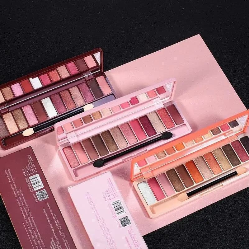 Palette Umbrellas 12 Colors Super Popular Shimmer Opaco for Girls Influencer Make-up Nude Pumpkin Pesco Flowers for Student