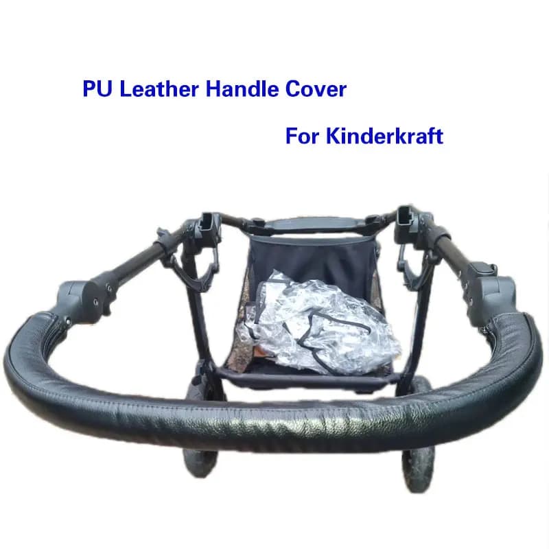 1 pz Pu Leather Handle Cover per Kinderkraft passeggino carrozzina paraurti custodie protettive bracciolo copre accessori per carrozzine