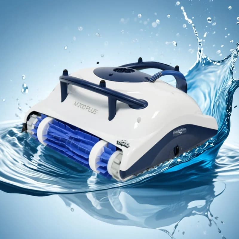 Aspirapolvere robot automatico Dolphin M200 Plus Skimmer e cloratore per piscina cablati per la pulizia della piscina