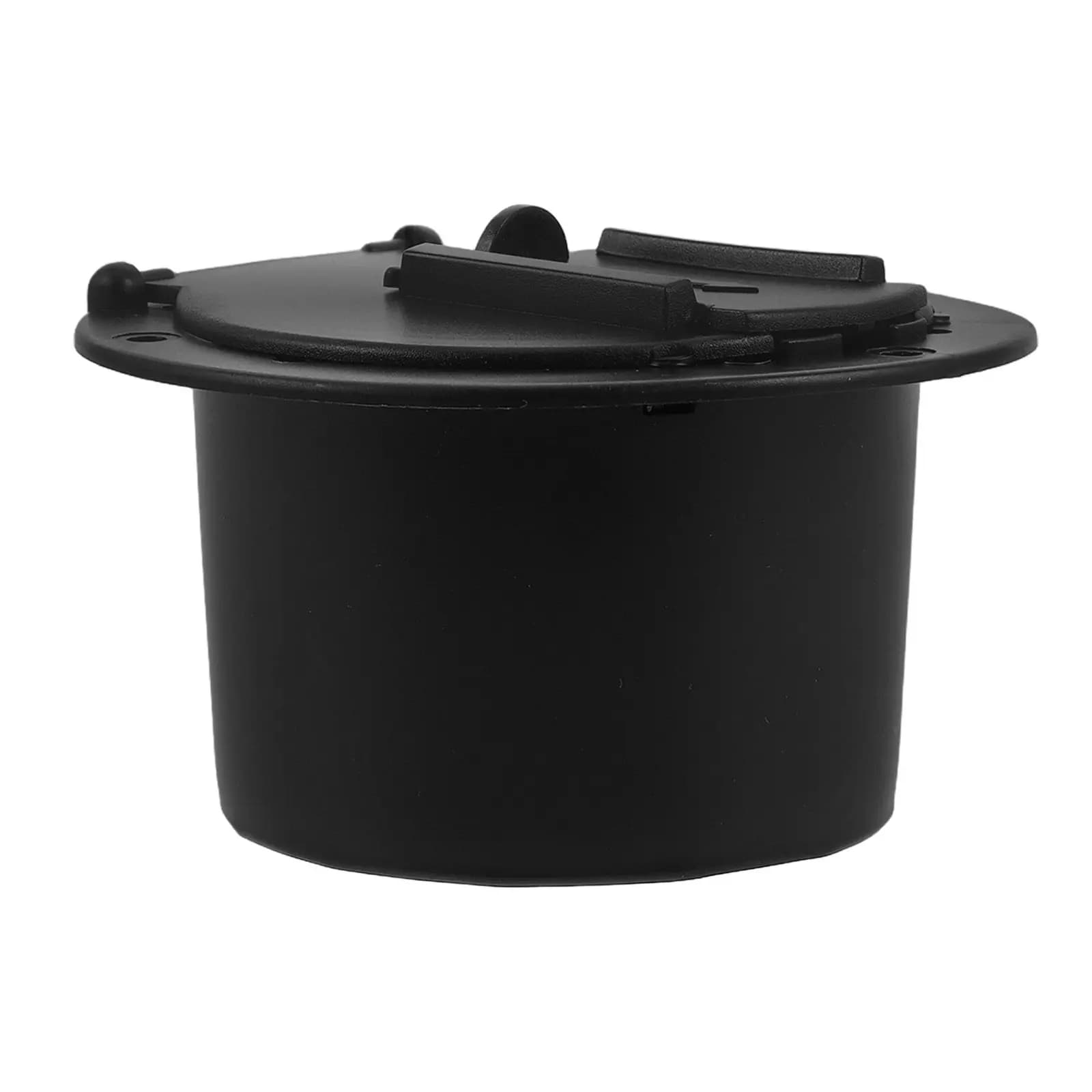 Set di 1 Scatola di Stoccaggio Rotonda Nera per Cavi RV e Yacht, Gestione Cavi Elettrici, Scatola di Accesso Elettrico Nera