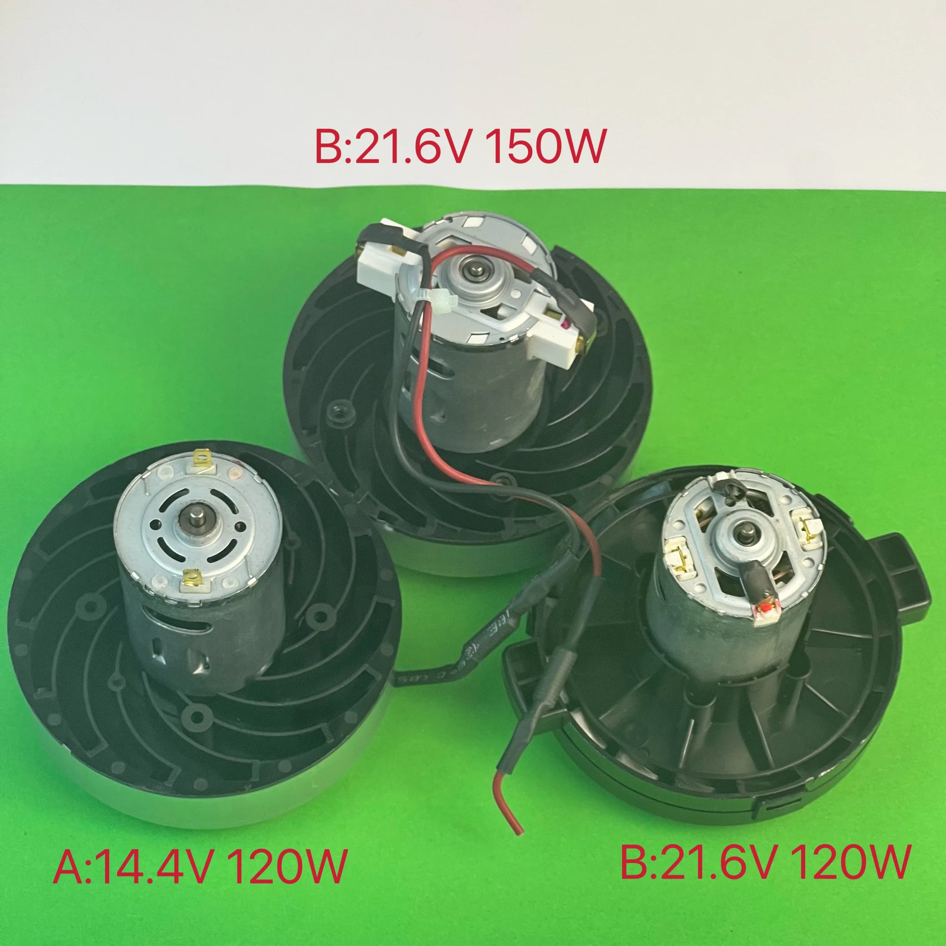 545 DC 14.4V 120W 21.6V 150W 22.2V 120W Motore a spazzole Ventola del motore Aspirapolvere portatile ad alta potenza Turbina metallica