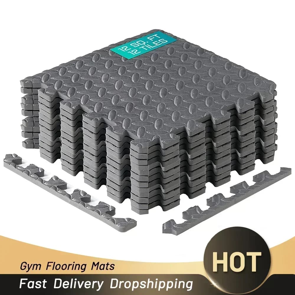 4~20pcs Fitness Puzzle Mat,Eva Foam Floor Tile For Home Gym,Home Gym Equipment Mat,Children Non-slip Mat