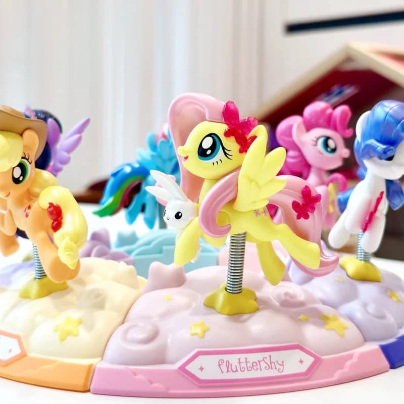 Blind Box Little Ma Baoli Happy Party Shake Music Blind Box Giocattolo Artigianale a Molla Anno del Cavallo Ornamento per Auto Giocattolo per Bambini