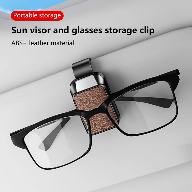 Car Sun Visor Sunglasses Storage Box Wear Resistant Glasses Holder Sunshade Clip Organizer Compatible with BYD Atto 3 Dolphin