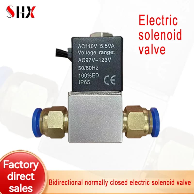 DC 12V 24V 110V 220V Tensione 2 Vie Per Aria Acqua Olio Compressore Valvola 1/4 "Normalmente Chiuso Pneumatico Elettrovalvole In Alluminio