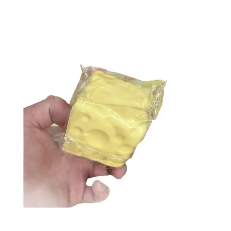 /Kb/Cheese Cube Stress Ball Shapeable Squeeze Non Rebound Sensory Fidget Toys For Kids Adults Relaxing Gifts Taba