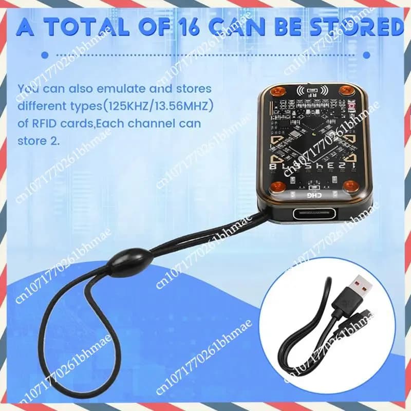 -A21Z Emulatore di smart card Chameleon Ultra senza contatto Lettore di chip intelligenti RFID + Portachiavi CUID/T5577 Conforme al scrittore di lettura NFC