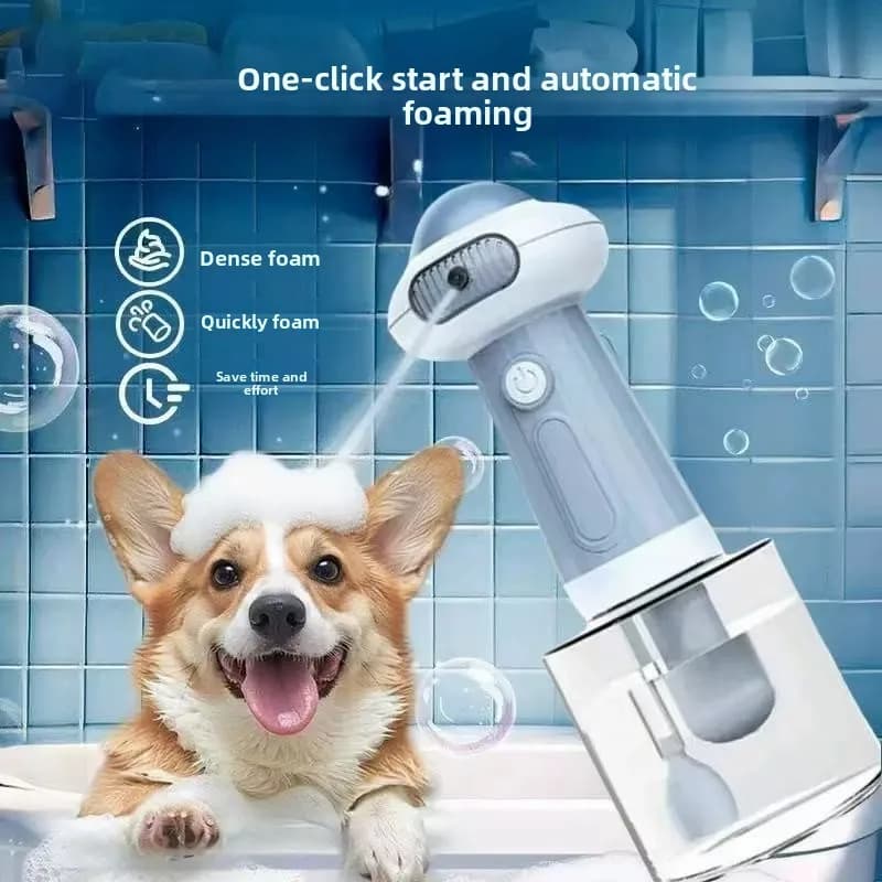 Macchina per Schiuma da Bagno per Animali Domestici, Generatore di Schiuma per Shampoo per Cani e Gatti, per la Toelettatura degli Animali