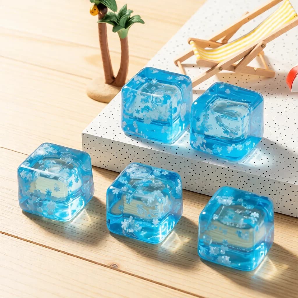 Set of 3 Antistress Balls for Children and Adults, Funny Toy for Relieving Anxiety with Crystal Land