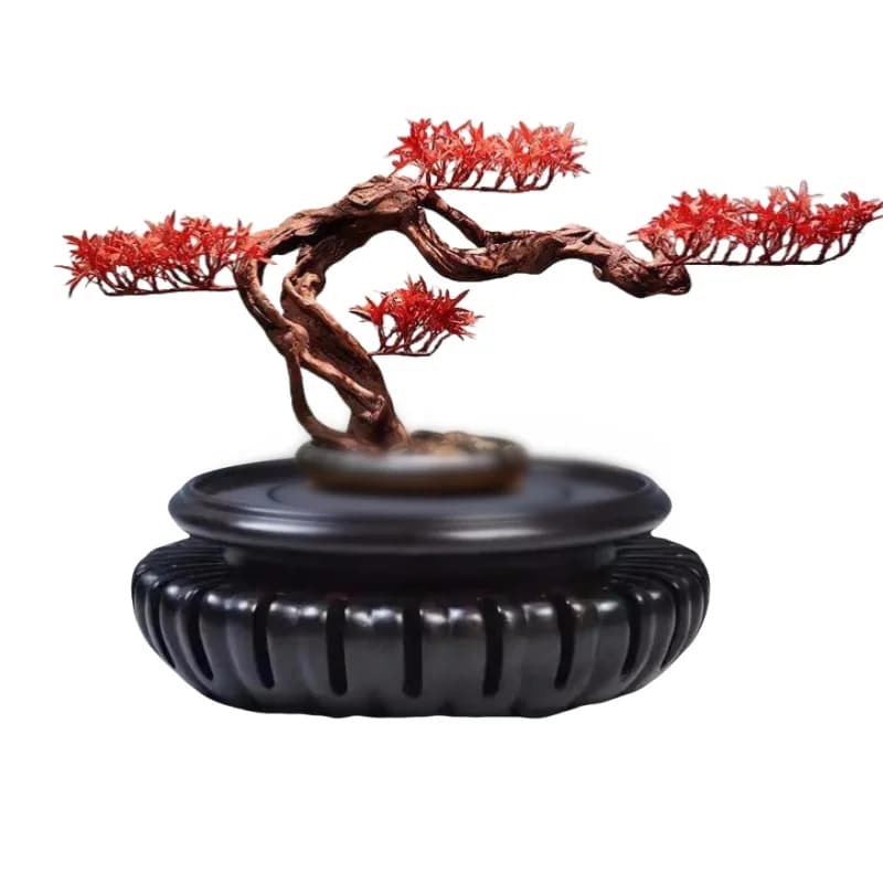 High Quality Coffee Tea Sets Miniature Wooden Pedestal Standing Flower Base Figurines Vase Flower Pot Sorting Table Plant Shelf