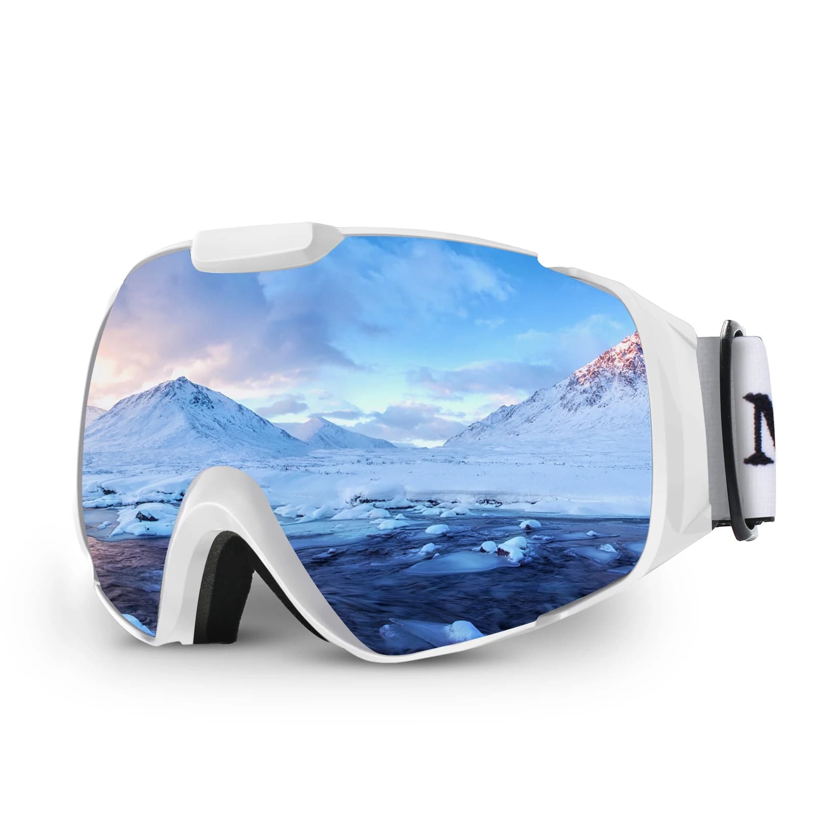 Occhiali da sci, OTG Anti-Fog Snowboard Skate Snowmoblie Doppio Strato Lente Sferica Occhiali Da Neve Donne Degli Uomini M4