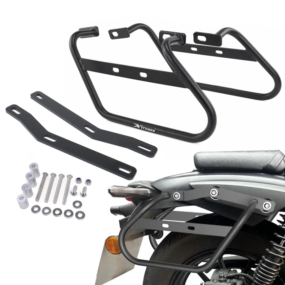 Supporti Laterali per Borse da Moto, Staffe per Borse Laterali, Supporto per Bauletto Laterale, Eliminatore 500 450 2024-2025 per Kawasaki
