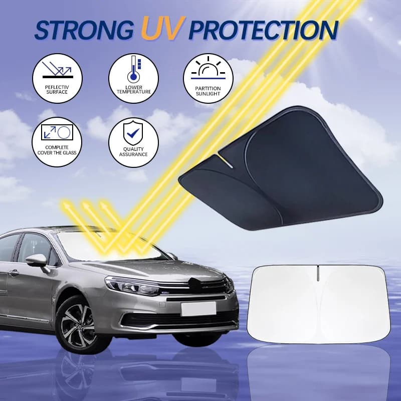 Car Sun Visor Front Windshield Sunshade Heat Insulation Summer Auto Accessories For Citroen C5 Berlingo C-Crosser