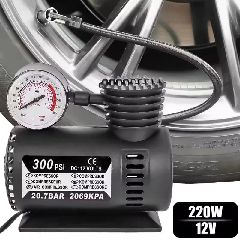 Pompa di gonfiaggio per auto Mini pompa di gonfiaggio per pneumatici per auto elettrica 12V Mini pompa di gonfiaggio portatile Accessori speciali