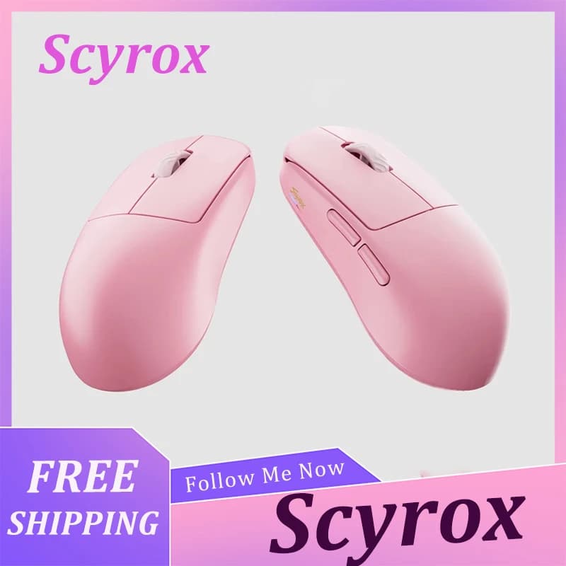 Scyrox V8S Lightweight Wireless Gaming Mouse With Universal Wired Wireless Dual Small Hand Grip 8K Game Mouse Gifts Work Mice