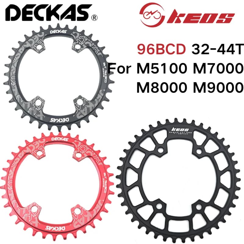 DECKAS 96BCD Corona Rotonda/Ova MTB 32T 34T 36T 38T Corona Piastra Parti per Shimano M6000 M7000 M8000 M4100 M5100 Parti Bici