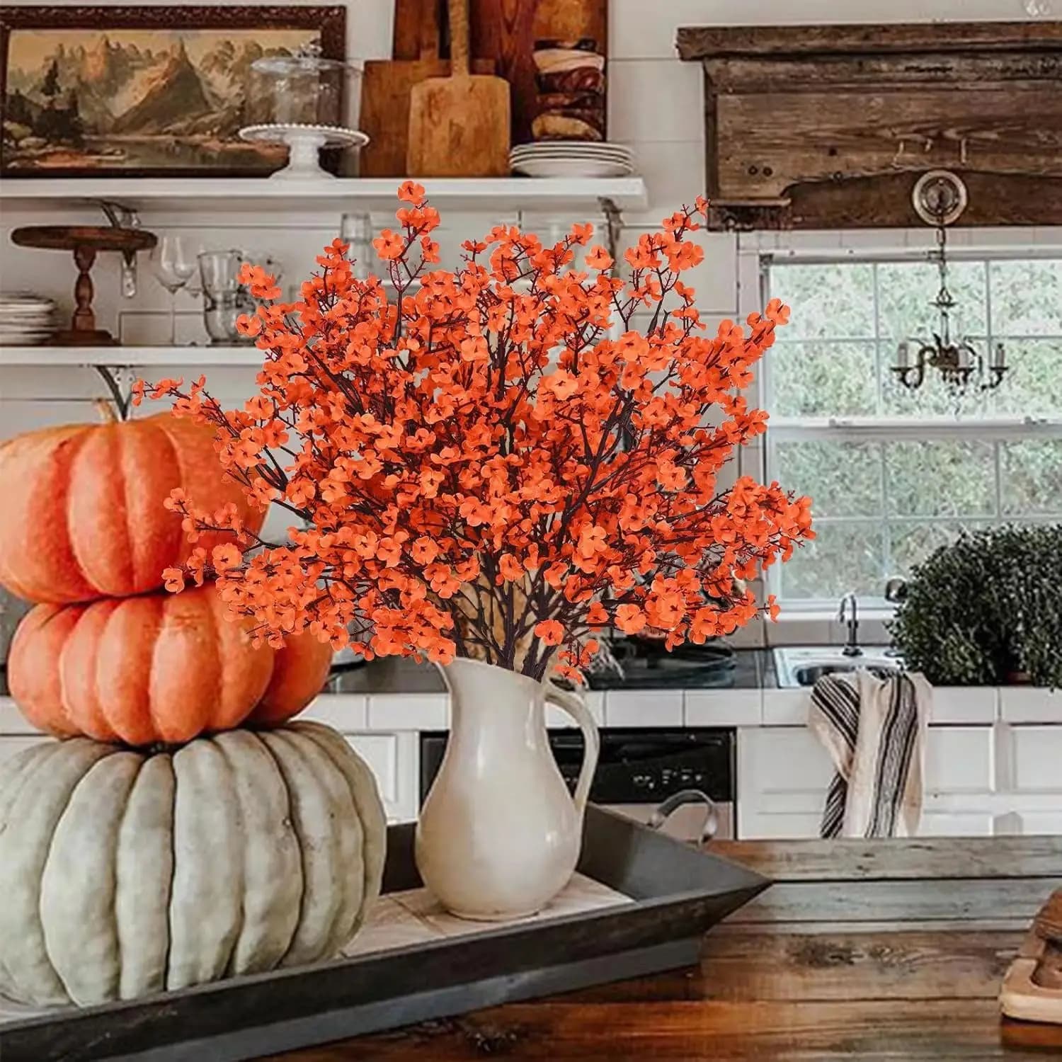 Artificial Plants Holidays Decorations Vases Filler Home Outdoor Gardens Wedding Bridal Autumn Fake Plastic Flowers Scrapbooking