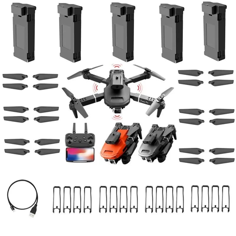 E100 E000 4K Doppia Fotocamera WIFI FPV Pieghevole Mini RC Drone Elicottero Pezzi di Ricambio 3.7V 1800MAh Batteria/Elica/Proteggere Telaio/USB