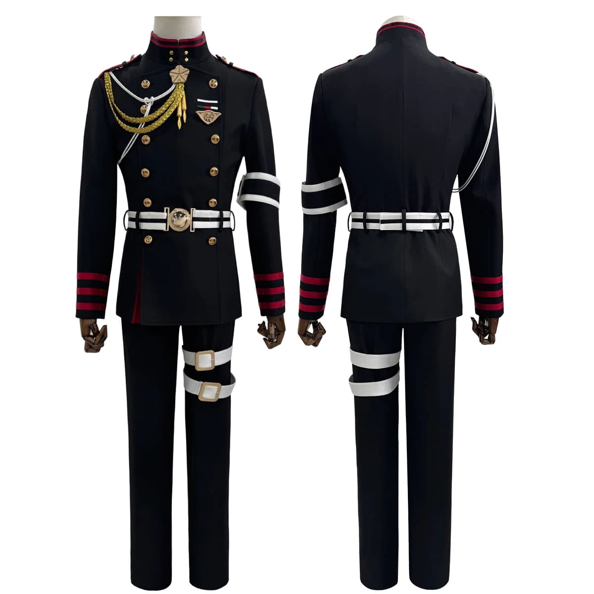 HOLOUN Serafino del Fine Anime Guren Ichinose Costume Cosplay Coat Pants Uniform Strap Halloween Christmas Convention