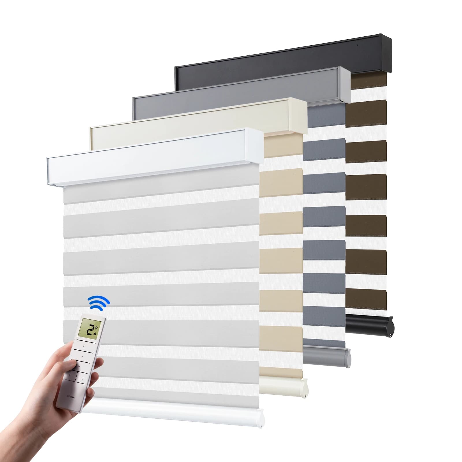 Modern Electric Remote Operated Smart Blackout Curtain Motor Roller Shades