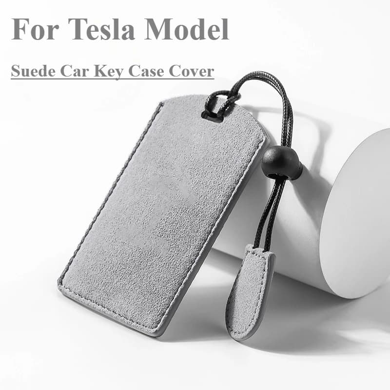 Auto NFC Card Chiave Della Cassa Della Copertura Per Tesla Modello Y 3 Modello XS Roadster P85D P90D P100D Pelle Scamosciata Portachiavi Borsette copertura Fob