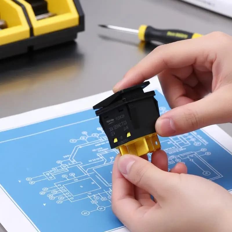 Interruttore Marino per Auto e Imbarcazioni 30A 110V 220V DPST IP67 4 Pin T85 Pannello di Controllo a Bilanciere Impermeabile