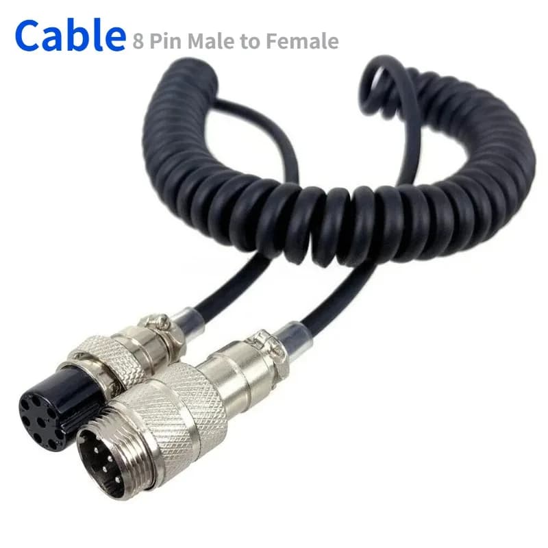Cavo di prolunga per microfono a 8 pin da femmina a maschio per Yaesu ICOM KENWOOD CB HAM Radio Walkie Talkie Accessori
