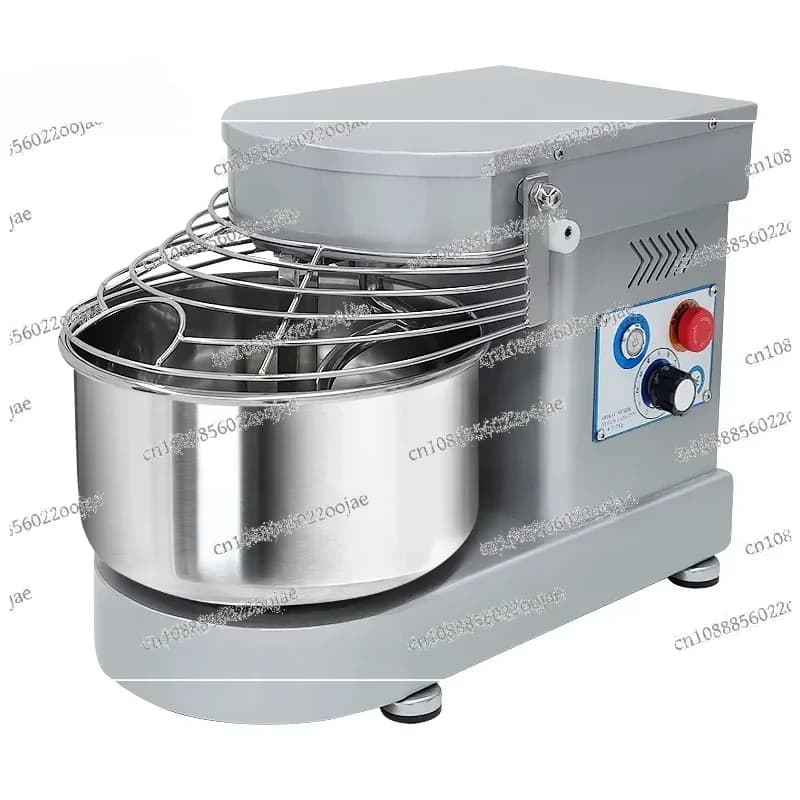 7L Home pasta machine with 10 speed adjustments stainless steel spiral mixer 3kg