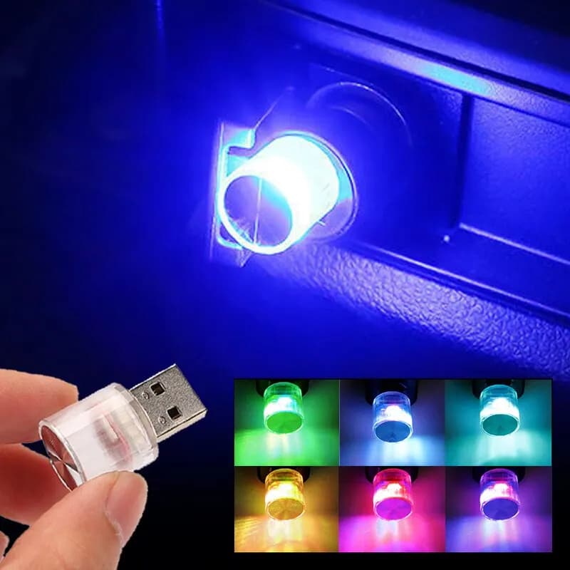 Auto Mini USB LED ambient light lamps Decorative for indoor environment Auto PC Laptop Plug Play