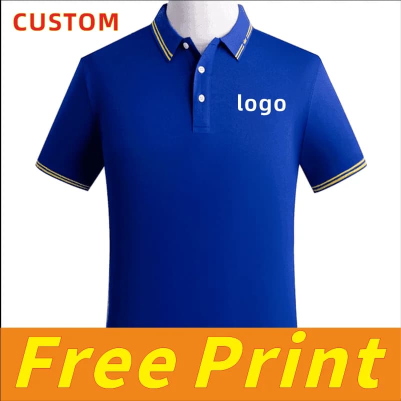 Cotone casual t-shirt su misura estate polo camicia stampa logo ricamo logo uomini e donne abiti