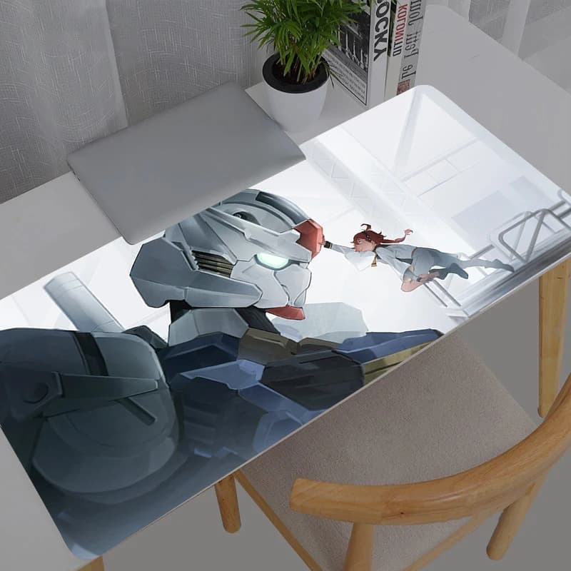 Tappetino per mouse Mobile Suit Gundam Anime, accessori da gioco resistenti, tappetino grande per tastiera PC, tappetino da scrivania per computer, mousepad