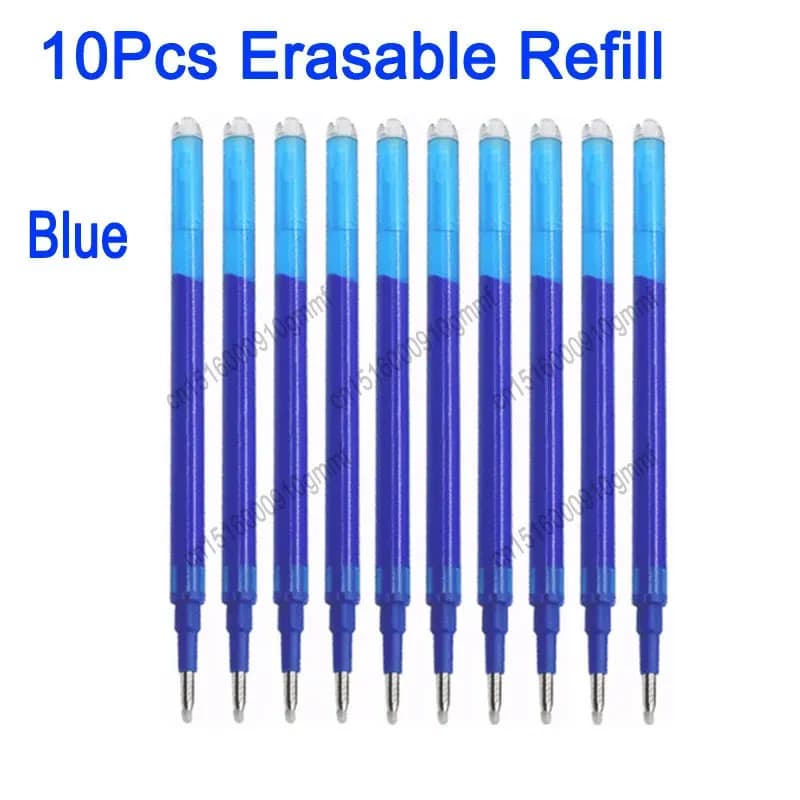 0.7mm 0.5mm Punta Cancellabile Penna Gel Asta di Ricarica Ufficio Scuola Scrittura Accessori di Cancelleria Blu Rosso 8 Colori Cartuccia di Inchiostro Ricarica