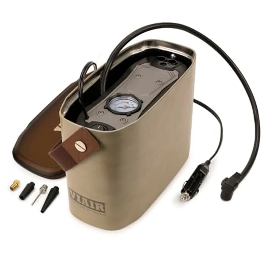 Compressore Portatile 75P/00075 per Gonfiaggio Pneumatici, Compressore d'Aria Fuoristrada per Pneumatici Auto, Pompa d'Aria con Connessione Rapida C