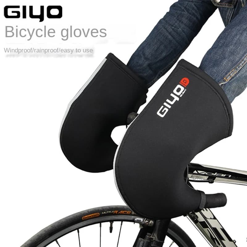 Giyo Windproof Autumn Winter Mountain Road Bicycle Handle Snow Gloves Cycling Gloves Bar Gloves Hot Cold-proof Gloves