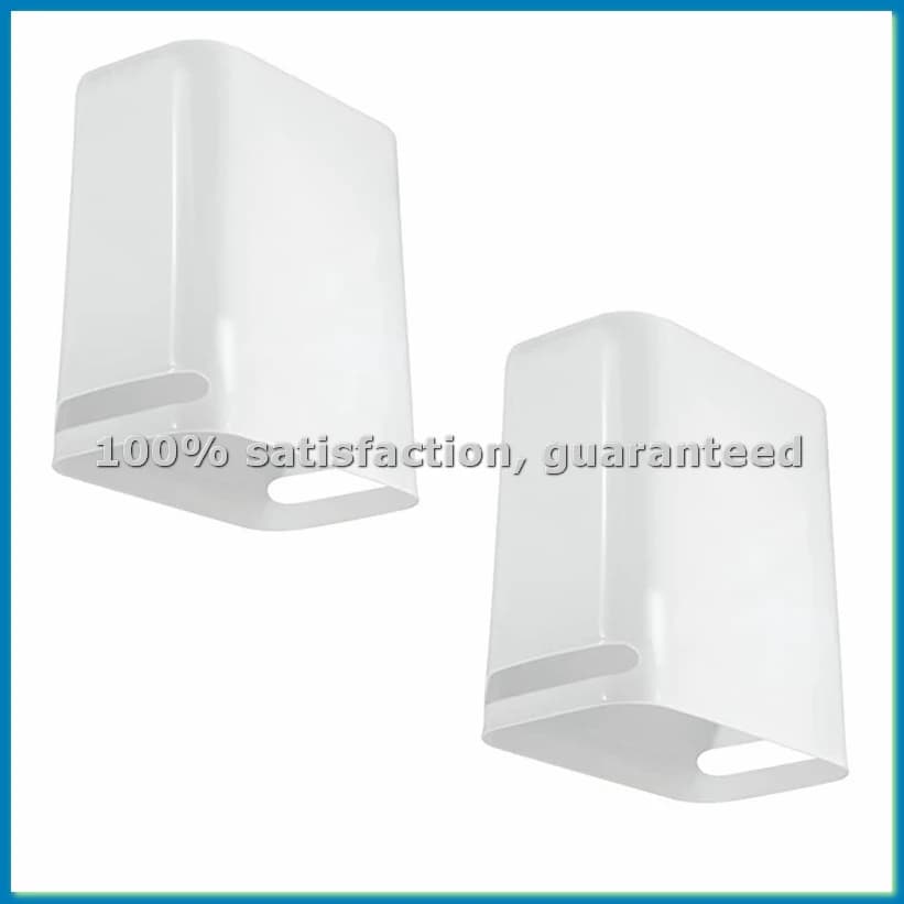 Set di 2 Cestini per Rifiuti in Plastica, Contenitore Classico per Rifiuti e Riciclo per Bagno, Camera da Letto, Cucina, Ufficio Domestico -ABRM