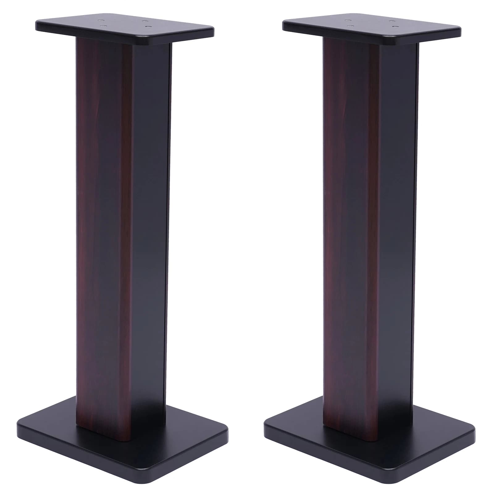 Supporto per Altoparlanti, Mensola a Muro per Altoparlanti, Coppia di Supporti per Altoparlanti da 28 Pollici in Noce, Rack in Legno per Attrezzature Audio per Home Theater