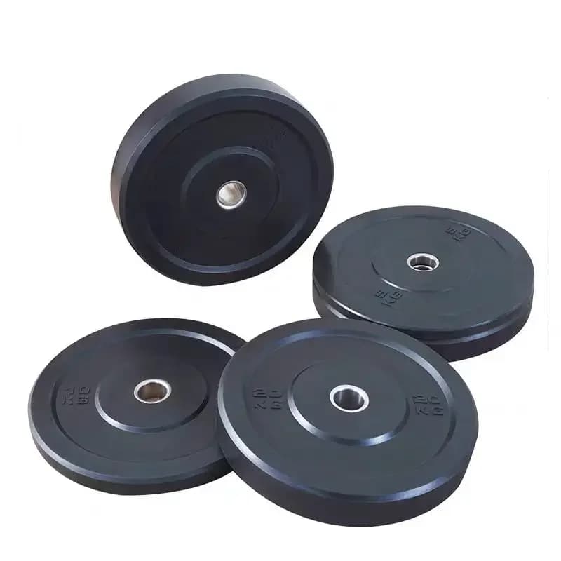 Power Training Barbell discs Rubber weight plates for black weight lifting for fitness gym for wholesale