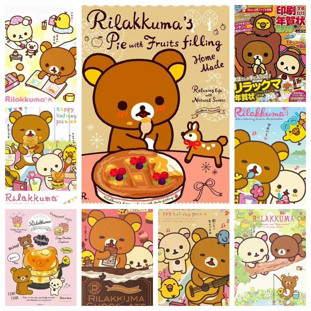 Rilakkuma Bear Japan Anime Cute Cartoon Diamond Painting punto croce mosaico ricamo Home Decor 5D fai da te arte nuove immagini per adulti