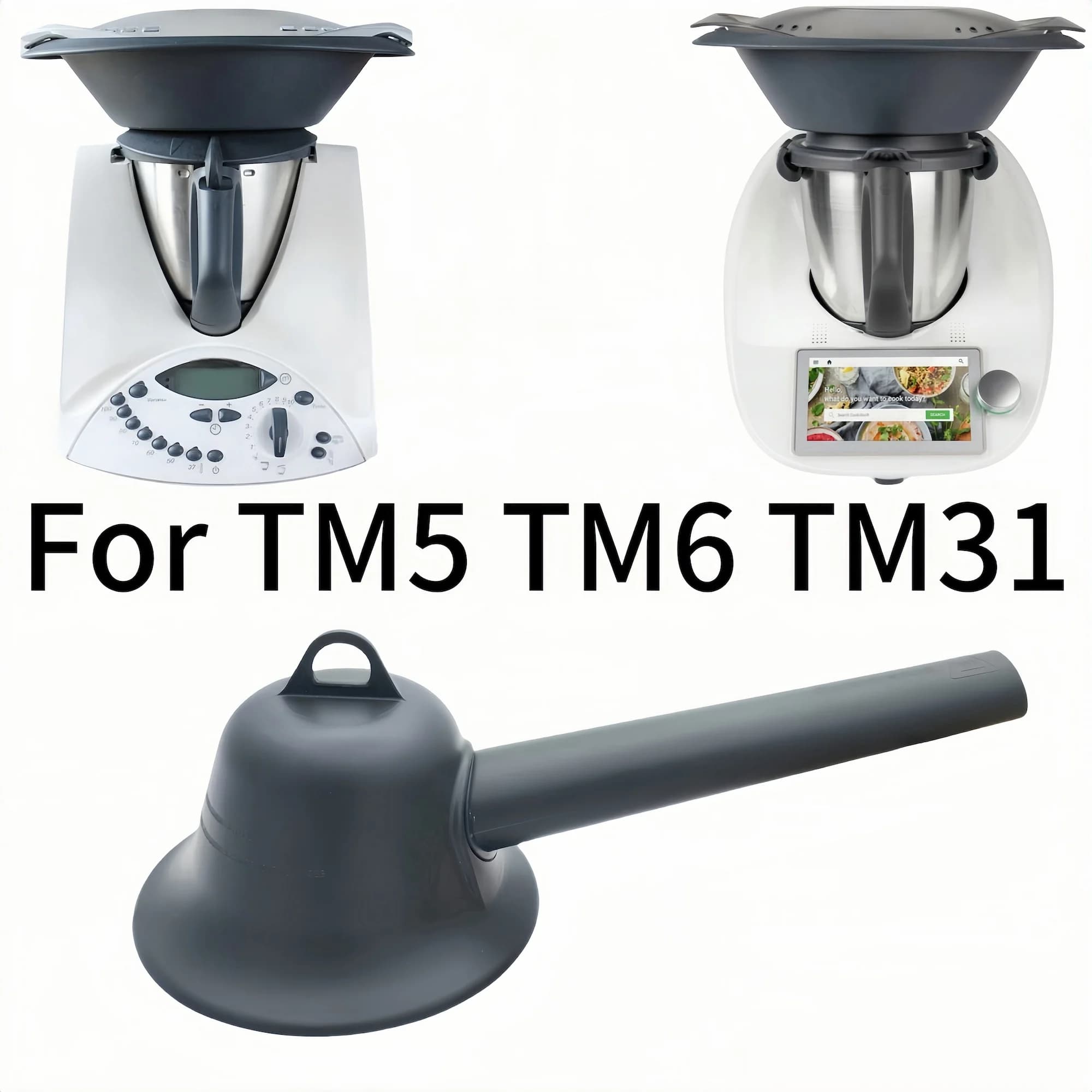 Tubo Guida per Deviatore di Vapore, Tubo Vapore Universale per Thermomix TM31 TM5 TM6 e Monsieur Cuisine Connect Smart